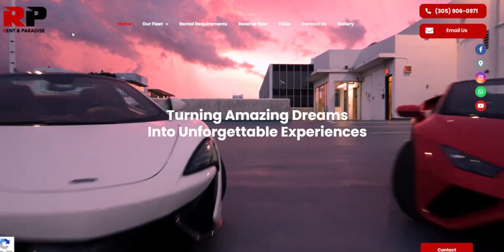 landing page
